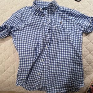 Checkered Ralph Lauren Short Sleeve Button Down
